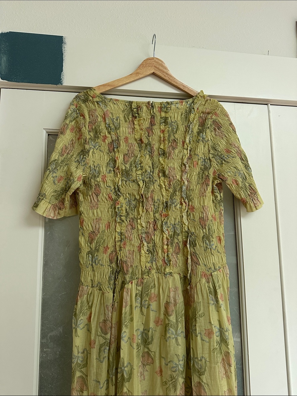 Damson Madder Yellow Floral dress - Picture 5 of 7